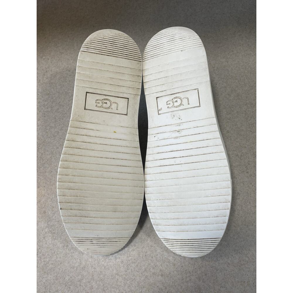 UGG Woman's Size 10 Alameda 1130779 White Cream Low Top Slip On Leather Sneaker - Picture 7 of 9
